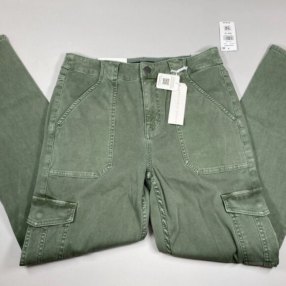 NEW SANCTUARY DENIM Women's Cargo Pants Green Size 29 Sculpted Hayden Slim Dark - Picture 1 of 12